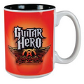 White with Black Interior El Grande 2-Tone Mug - 15 Oz.